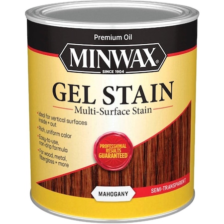 Minwax Gel Stain, Mahogany, 1 Qt. 66050000